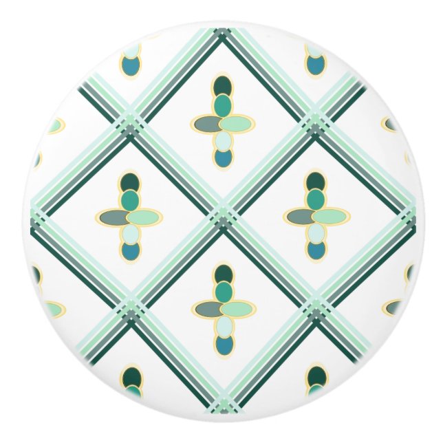 Retro-Keramikgriff Keramikknauf (Vorderseite)