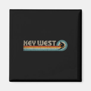 Retro Key West Florida Surfer T-Shirt Key West Magnet