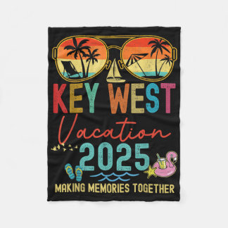 Retro Key West Urlaub 2025 Erinnerungen passendes Fleecedecke
