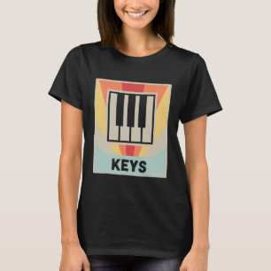 Retro KEYS Synthesizer-Tastatur T-Shirt