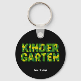 Retro Kindergarten Boys Teacher Camouflage Funny Schlüsselanhänger