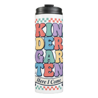 Retro Kindergarten, ich komme, Schule Thermosbecher