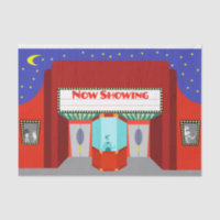 Retro Kino-Seidenpapier