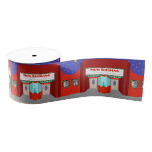 Retro Kinogrosgrain-Band Ripsband