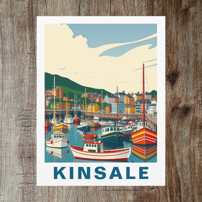 Retro Kinsale Cork Ireland Travel Postcard Postkarte (Retro Kinsale Cork Ireland Travel Postcard
)
