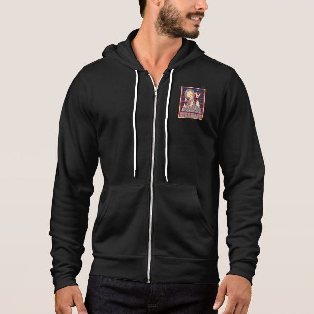 Retro Kirkwood Ski 80er Hoodie (Vorderseite)