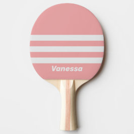 Retro Kiss Three Across Striping with Name Tischtennis Schläger