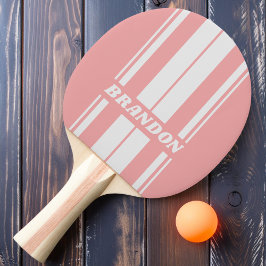 Retro Kiss Zwei-Tonen-Mainboard Streifen mit Namen Tischtennis Schläger