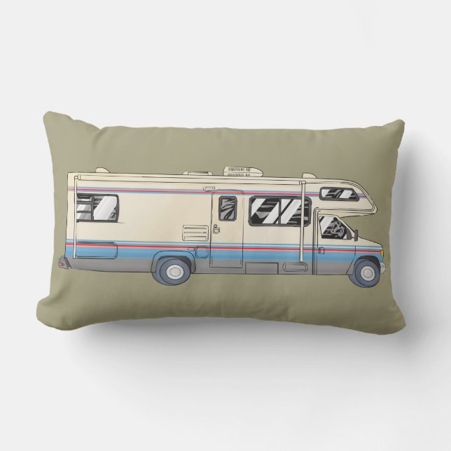 Retro Kissen der Klassen-C Motorhome (Vorderseite)