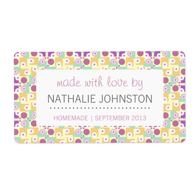 Retro Kitchen Breakfast Diner 1950s Lila Aqua (Vorne)