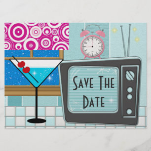 Retro Kitchen / Dinner Party - SRF Save The Date