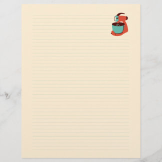 Retro Kitchen Rezept Papier (beidseitig)