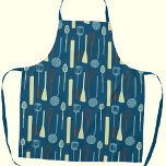 Retro Kitchen Utensils Schürze<br><div class="desc">Fun Retro Küchengeräte und Utensilien für Ihren Lieblings-Koch, Koch, Bäcker oder Grillspezialist. Originelle Kunst von Nic Squirrell.</div>