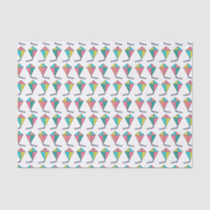 Retro Kite Pattern Seidenpapier