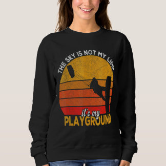 Retro Kitesurfing Kiteboarding Kitesurf Kiteboarde Sweatshirt