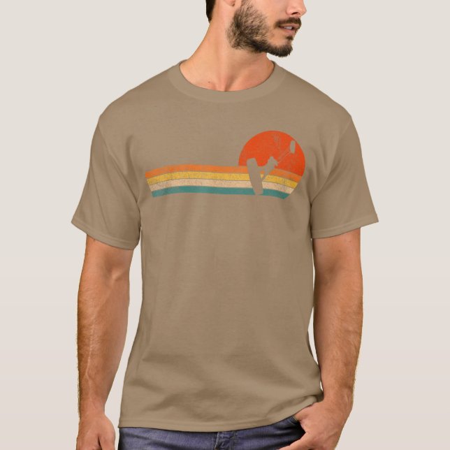 Retro Kitesurfing Kiteboarding Kitesurf Kiteboarde T-Shirt (Vorderseite)