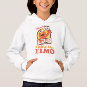 Retro Kitzel mich Elmo Winkendes Grafik Hoodie