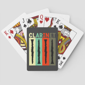 Retro-Klarinette Spielkarten