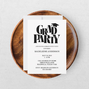 Retro-Klasse der Abschlussfeier-Fotografie Einladung