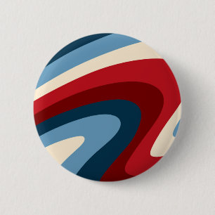 Retro-Klassiker 70er-Jahre-Swirls Button
