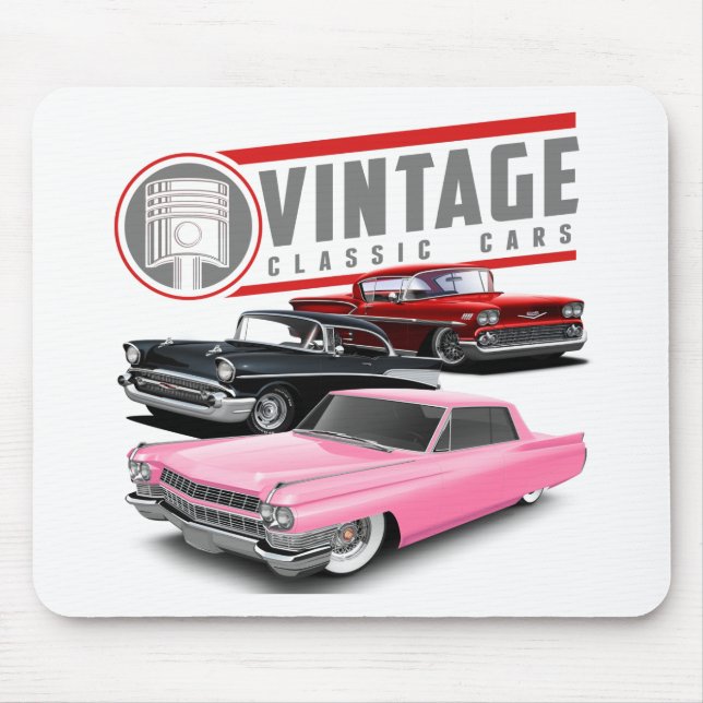 Retro-Klassiker Mousepad (Vorne)