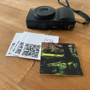 Retro-Klassiker Quadratische Insta-Geschäftskarten Visitenkarte