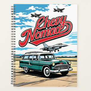 Retro Klassiker Wagon Sky Pop Art Illustration Dru Planer