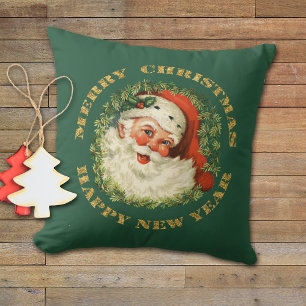 Retro-Klassischer Weihnachtsmann Kissen