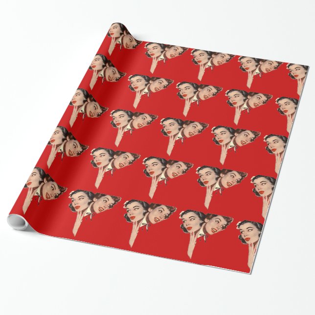 Retro-Klatsch Geschenkpapier (Ungerollt)