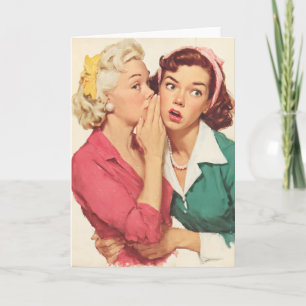 Retro-Klatsch und Glamour-Geheimnisse Karte
