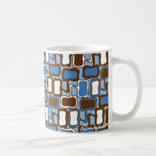 Retro Klecks-Muster Kaffeetasse