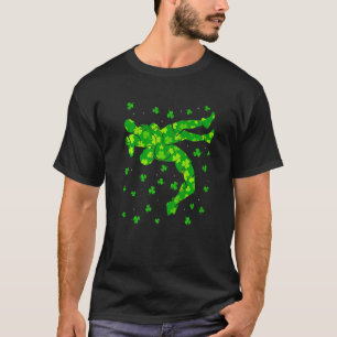 Retro Kleeblatt Wrestling Sport St Patrick S Day C T-Shirt