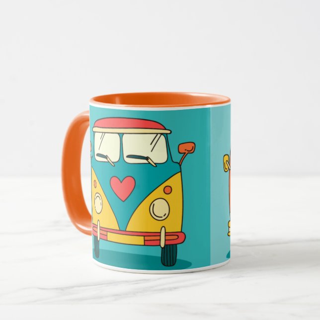 Retro-Kleinbusse Tasse (Vorderseite Links)