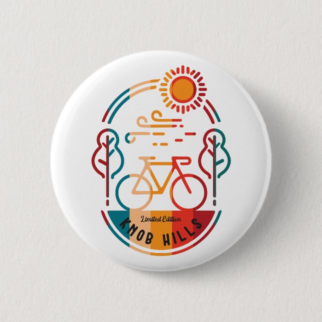 Retro Knob Hills Vanilla Club Button (Vorderseite)