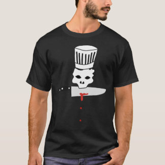 Retro Koch Skull mit Knife Anthony Bourdain&x27;s T-Shirt