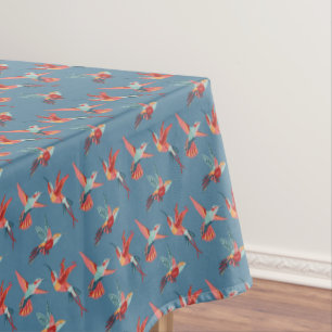 Retro Kolibri-Muster 2 Tischdecke