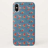 Retro Kolibri-Muster