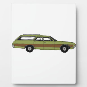 retro Kombi Fotoplatte