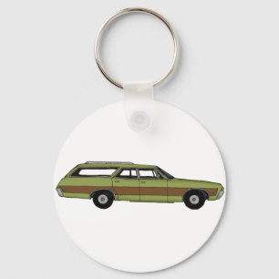 Retro Kombiwagen Schlüsselanhänger