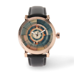 Retro-Kompass-Zifferblatt Armbanduhr