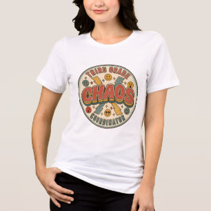Retro-Koordinator des Chaos in der dritten Klasse Tri-Blend Shirt