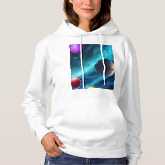 Retro-Kosmos-Multiversum-Galaktischer-Grafik-Hoodi Hoodie
