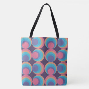 Retro-Kosmus-Orbit-Fliesen Tasche