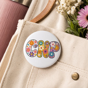 Retro Krankenpfleger-Praktikerin  Button
