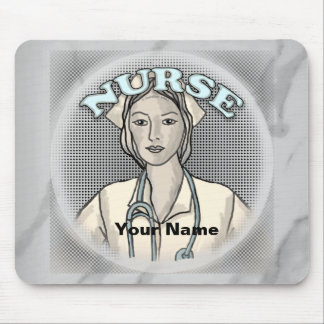 Retro-Krankenschwester Mousepad