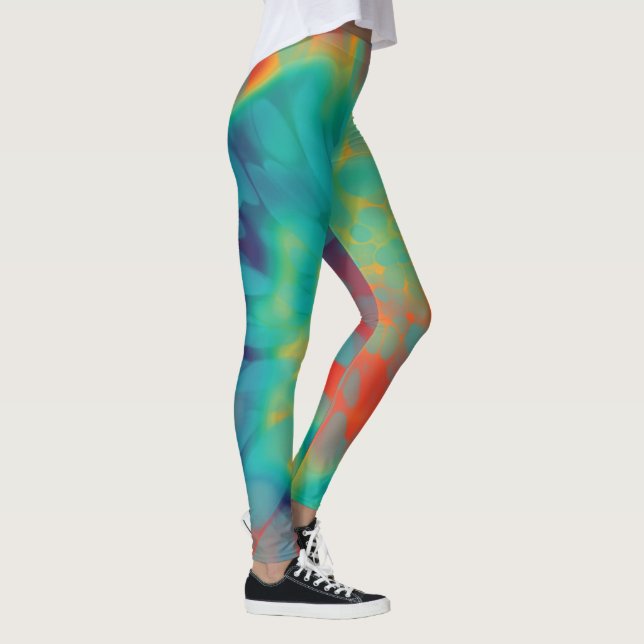 Retro-Krawatte Leggings (Rechts)