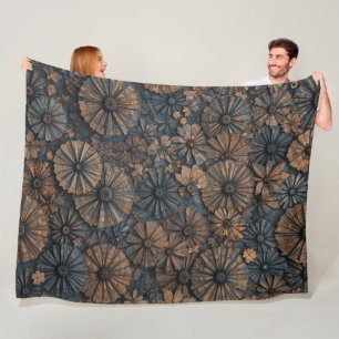 Retro-Kreis-Eleganz Fleecedecke