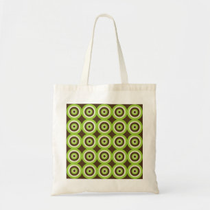 Retro Kreis-Taschen-Tasche - grün u. Tragetasche