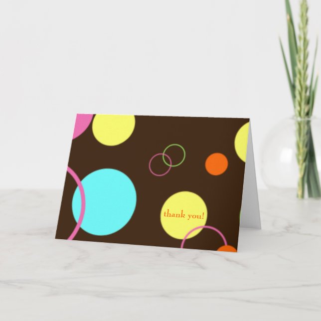 Retro-Kreise danke (Vorderseite)