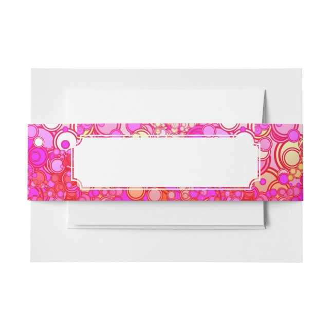 Retro Kreise Einladungsbanderole (Vorderseite Beispiel)